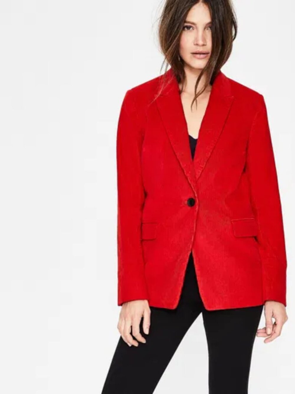 Boden Oxshott Cord Blazer in Postbox Red